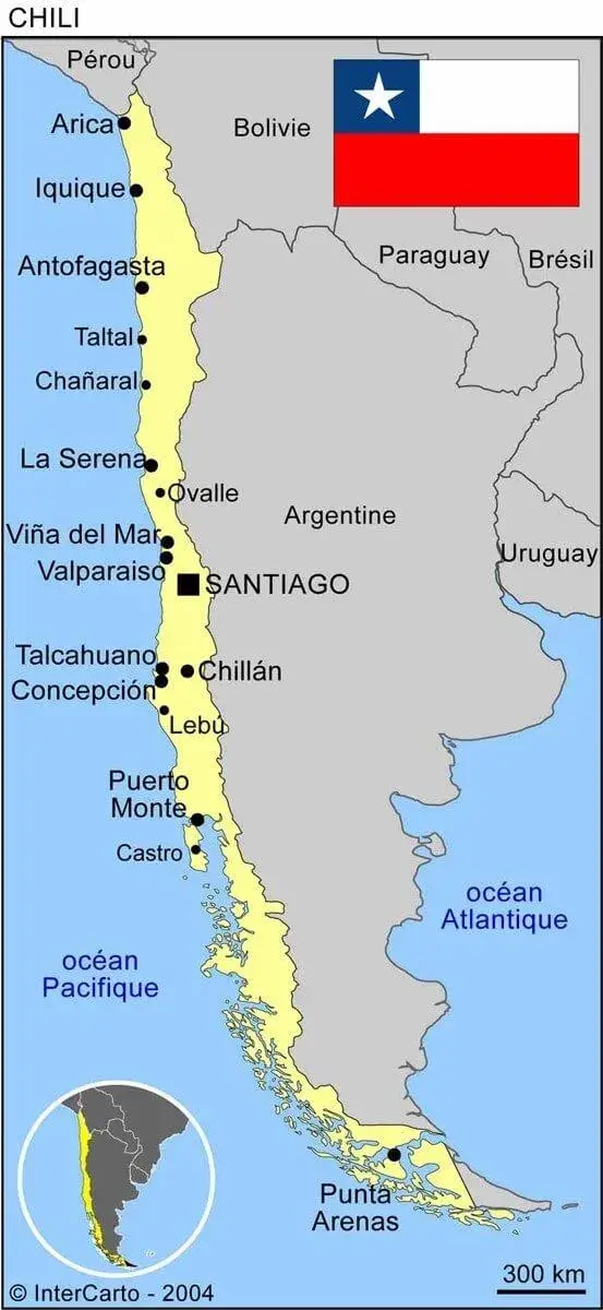 Map of Chile